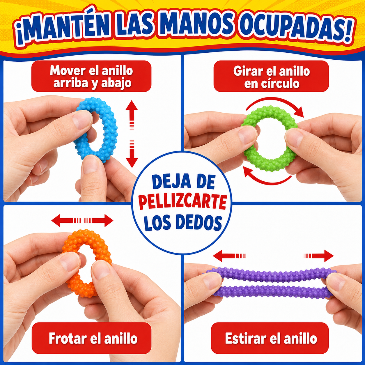 Anillos Fidget de Silicona