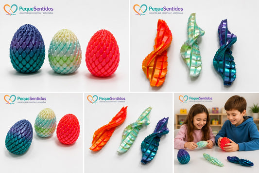 Cono Sensorial Espiral 3D – Fidget Cinético