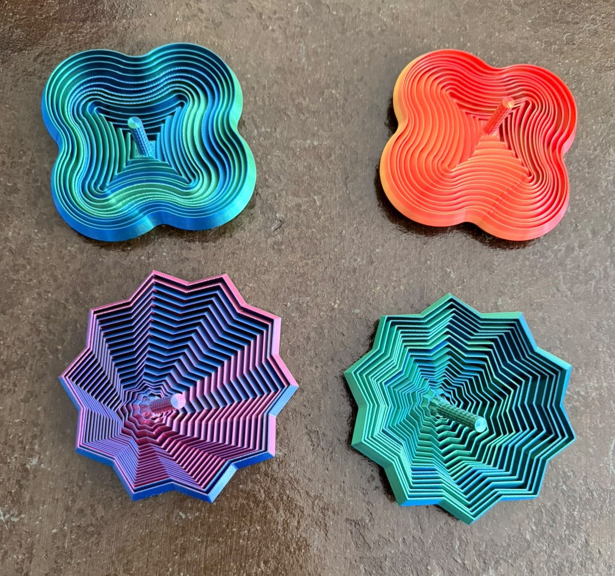 Flor Cinética Dahlia 3D – Fidget Expandible