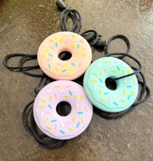 Collar Sensorial Mordedor Donut – Colores Pastel