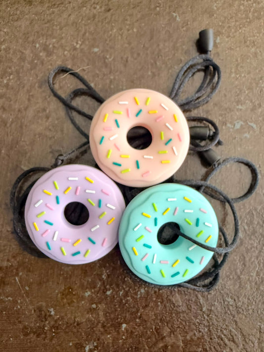 Collar Sensorial Mordedor Donut – Colores Pastel