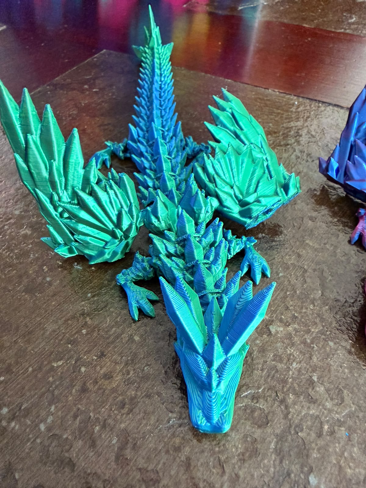 Dragón de Cristal Articulado 3D – Fidget Flexible