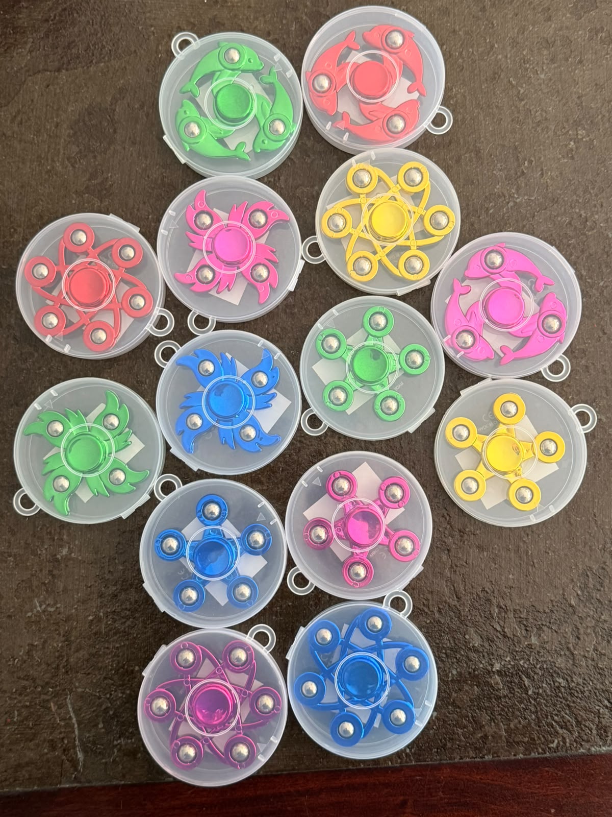 Fidget Spinner Sensorial con Bolitas Metálicas – Diseños Surtidos