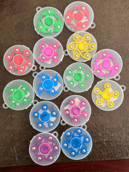 Fidget Spinner Sensorial con Bolitas Metálicas – Diseños Surtidos
