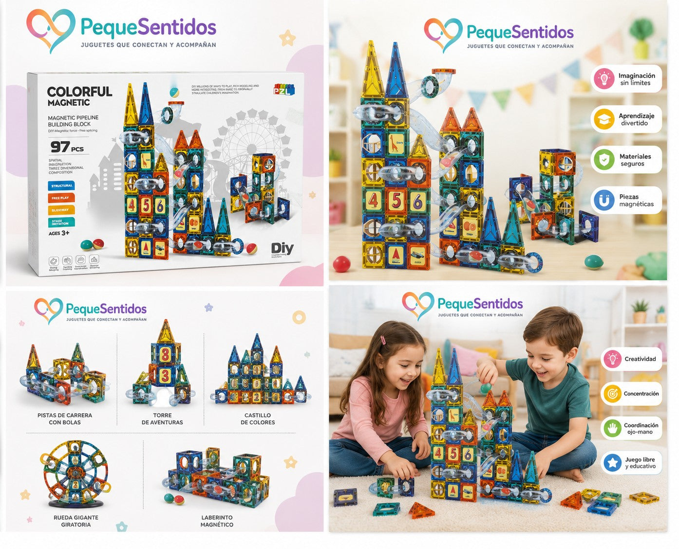 Bloques magneticos 97 pcs