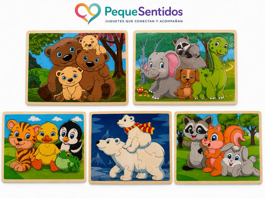 Puzzle Familia de animales